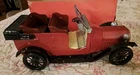 Vtg  Bandai  1915 Ford  Red Tin Convertible Car Japan - No Signs Of Play, No Box