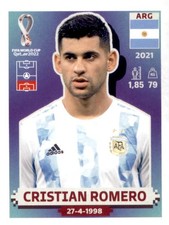 Cristian Romero Argentina 2022 Panini World Cup Sticker #ARG 9