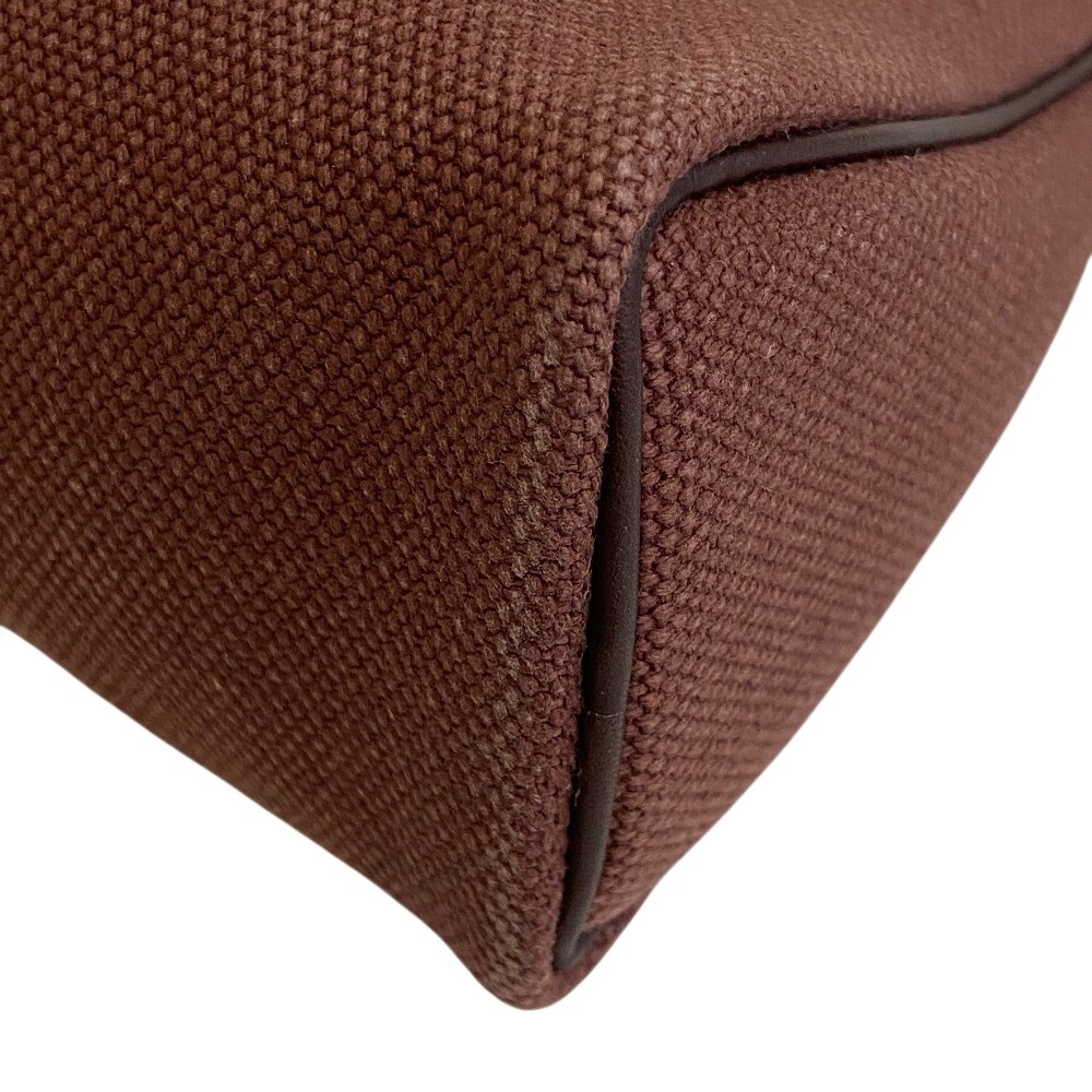 HERMES canvas Pouch Brown canvas Women thumbnail 4
