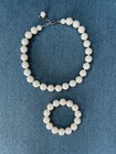 Faux pearl necklace and bracelet set — photo 2