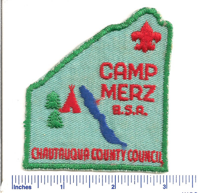CAMP MERZ  CHAUTAUQUA COUNTY COUNCIL CUT EDGE CAMP PATCH  BSA