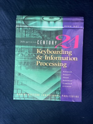 Century 21 Keyboarding and Information Processing Hardcover   Like New
