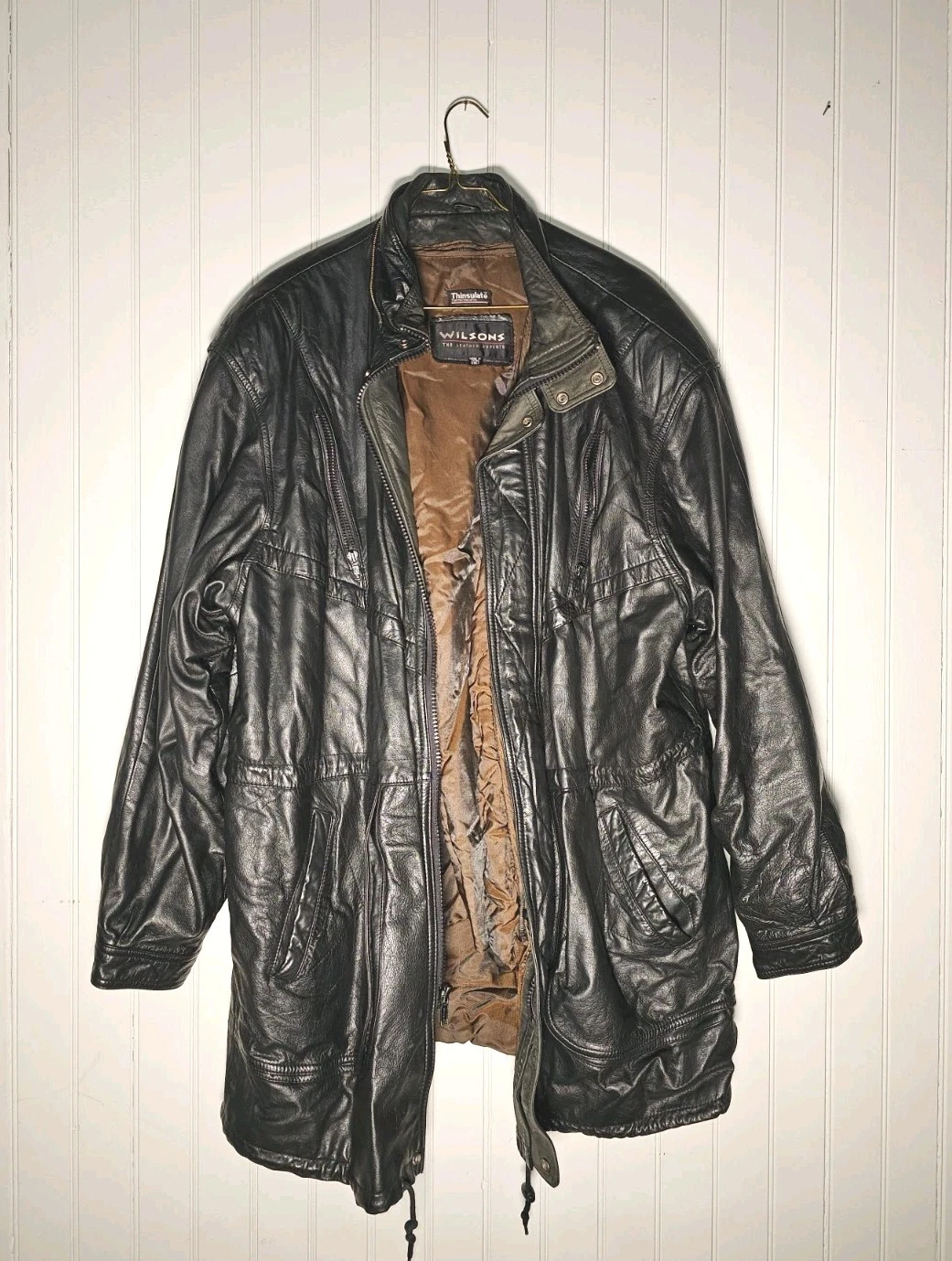 Wilsons "The Leather Experts" Thermal Insulation Vintage Leather XXLT Jacket