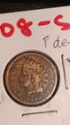 1908-S Indian Head Cent Fine details light scuffs  San Francisco