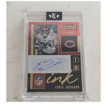 2020 Panini Contenders Eddie Jackson NFL Ink Autograph Insert #/25 Bears