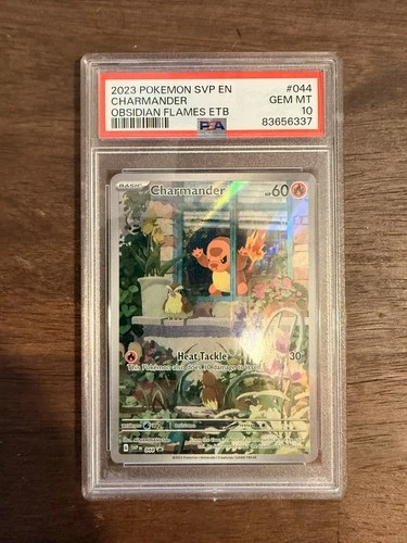 PSA 10 GEM MT Charmander #044 Black Star Promo Pokemon Obsidian Flames ETB