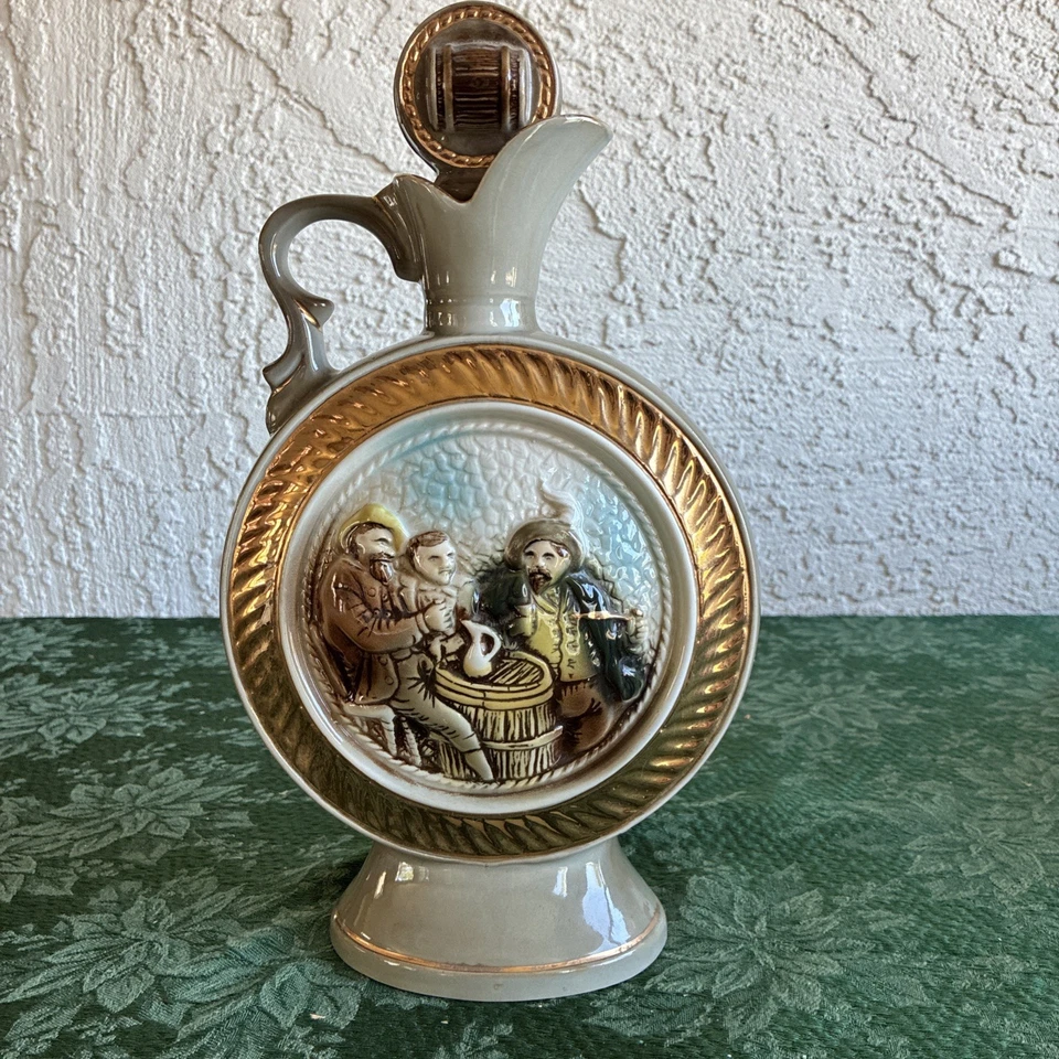 Vintage Jim Beam Kentucky Straight Bourbon Whiskey Decanter Pitcher 1959 Empty - Image 2 of 3