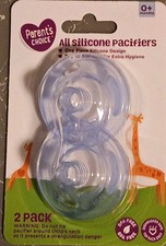 Parent's Choice All Silicone Pacifiers Infant 0 Months 2 PACK