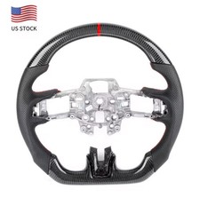 Carbon Fiber Steering Wheel For Ford Mustang Ecoboost Gt Shelby-mustang