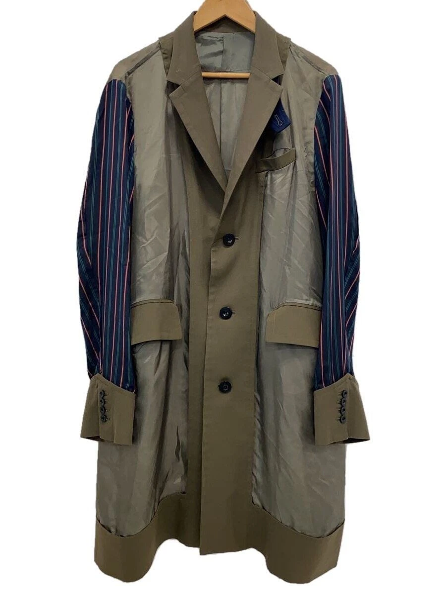 Sacai Altro Cappotto 2 Poliestere Cachi 21 02455M