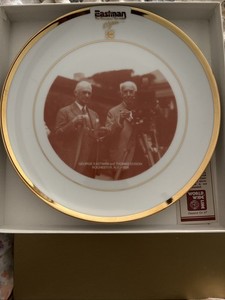 Kodak Motion Picture Centennial Commemorative Plate Eastman & Edison