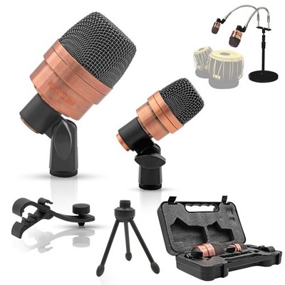 5 CORE Tabla Mic Indian Instrument Microphone Set for Bayan  Dayan Dholak Uni...