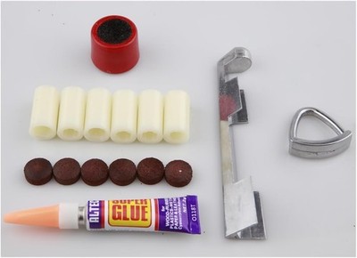 15 Pack Cue Stick Tip Repair Kit, Tips Accessorie, Include 6 Pool 01 