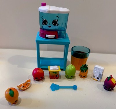 Shopkins Chef Club Juicy Smoothie Collection W/ Jumpin  Juicer Spanish EUC 13 Pc