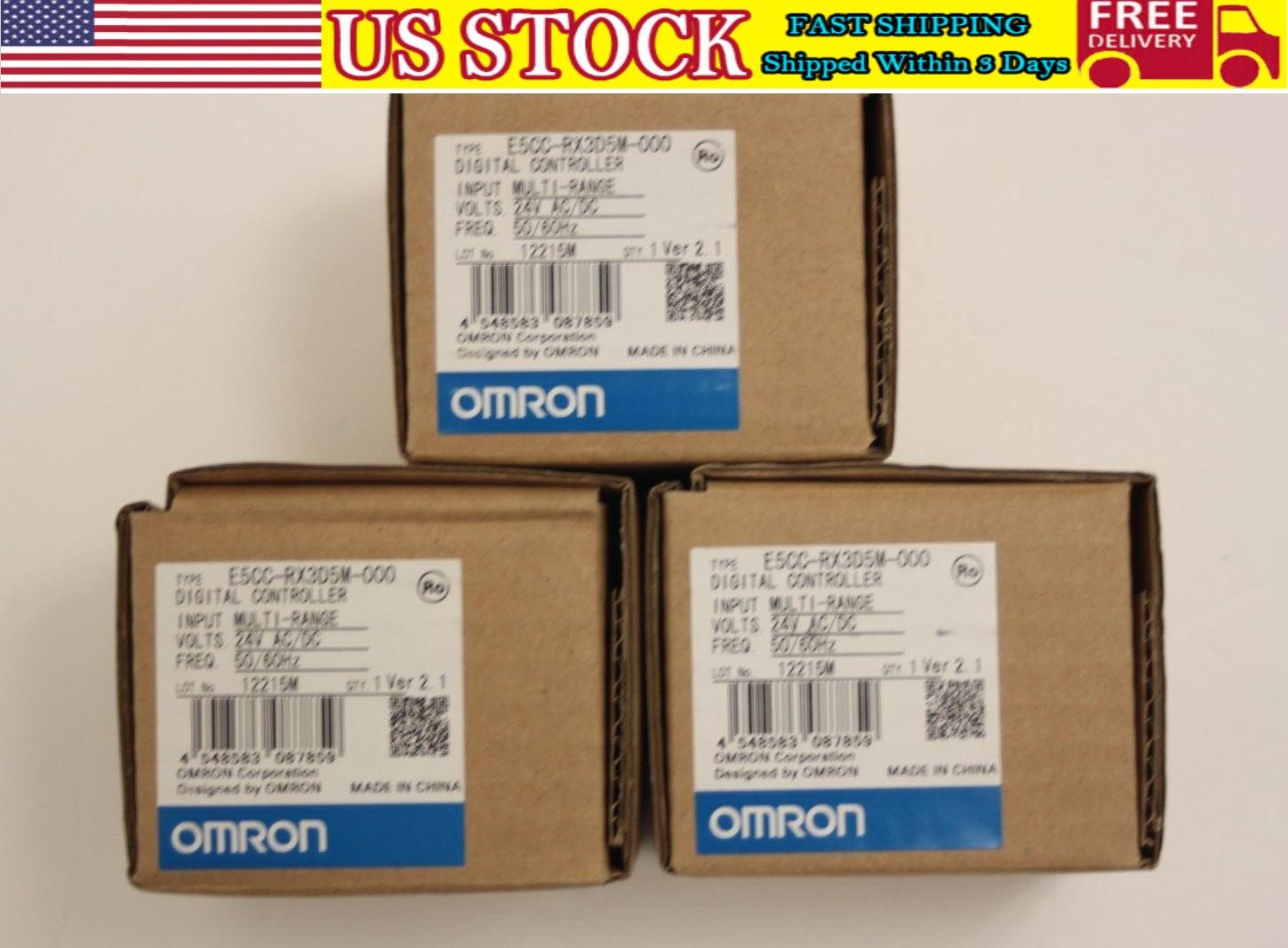 E5CC-RX3D5M-000 DIGITAL CONTROLLER, MULTI RANGE, 24V AC DC, 60 HZ US Free TAX