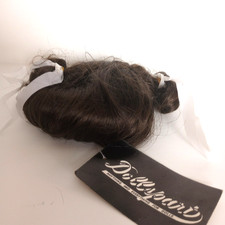 NOS Dollsparis Doll Wig Item 01028 Size 11 Dark Brown Synthetic Fiber