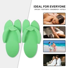 Disposable Spa Pedicure Slippers-Comfortable Convenient Salon Flip Flops 12pairs