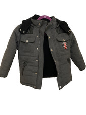 ENYCE New York Boys Heavy Gray Winter Coat Size 5/6, Pre-owned