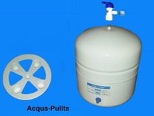 Serbatoio Tanica Accumulo Acqua Depuratore Osmosi Inversa 12 Litri Rubinetto 1/4