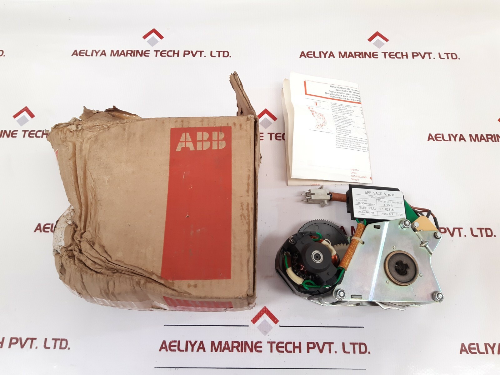 ABB 1SDA038323R1 Geared Motor Device 100/130V-CC/CA