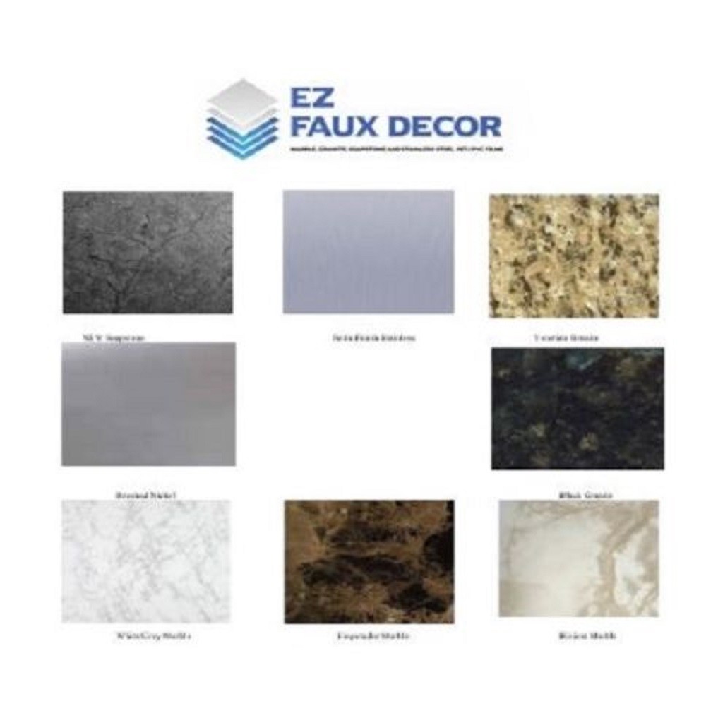 Formica Counter Top Update Faux Marble Granite Stainless Sample