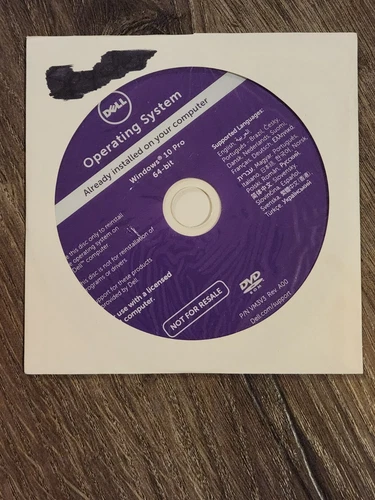 Dell Reinstallation DVD for Windows 10 Pro 64-Bit Multi-Language