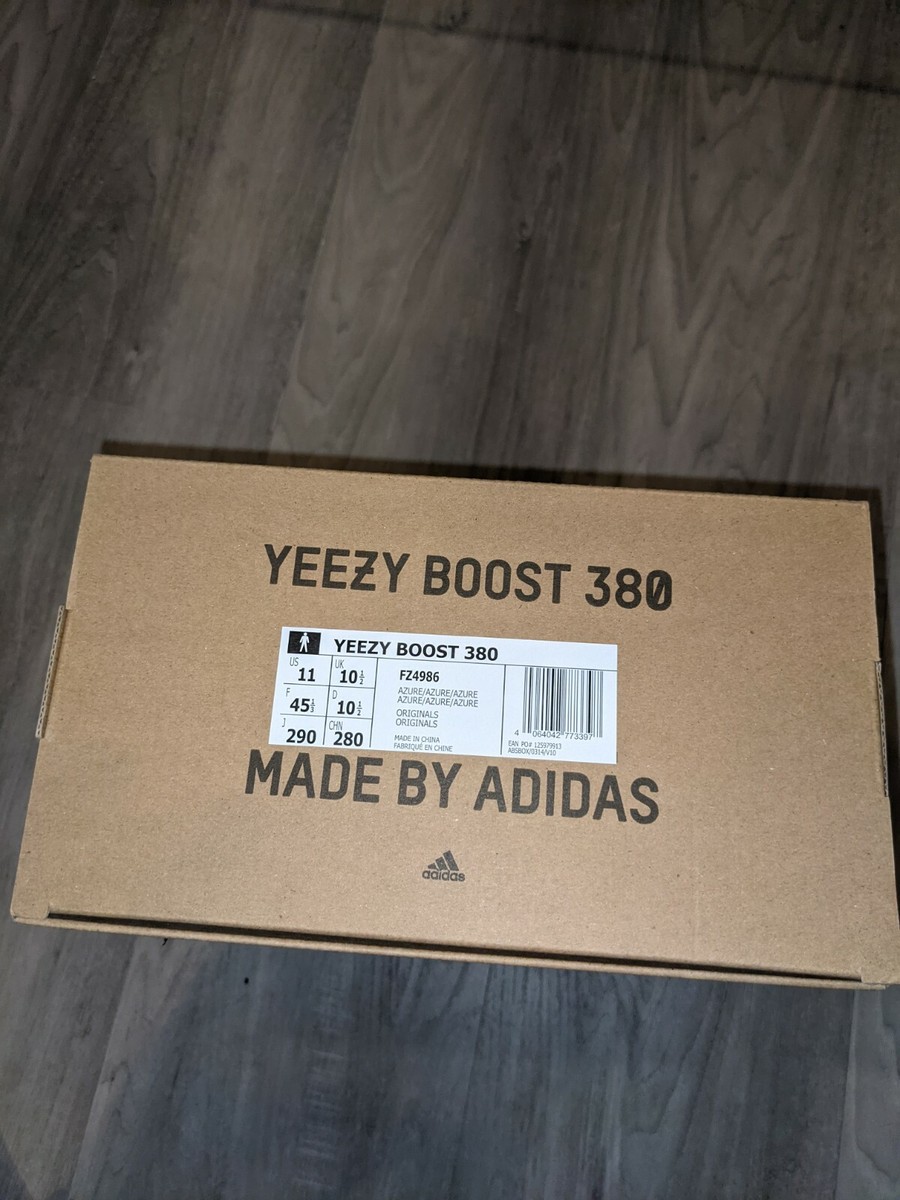 adidas Yeezy Boost 380 Azure 10.5 11 US DS blue brown non-reflective | eBay