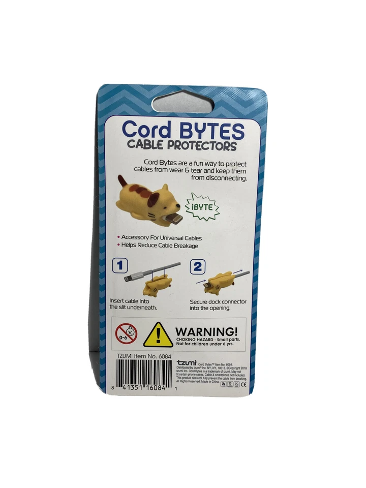 Tzumi Cord Bytes Cable Protectors 2pk - Turtle & Frog NIP  - Image 3 of 3