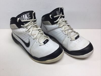 Nike Mens The Overplay VI 443456-104 White Basketball Shoes Lace Up Size 8