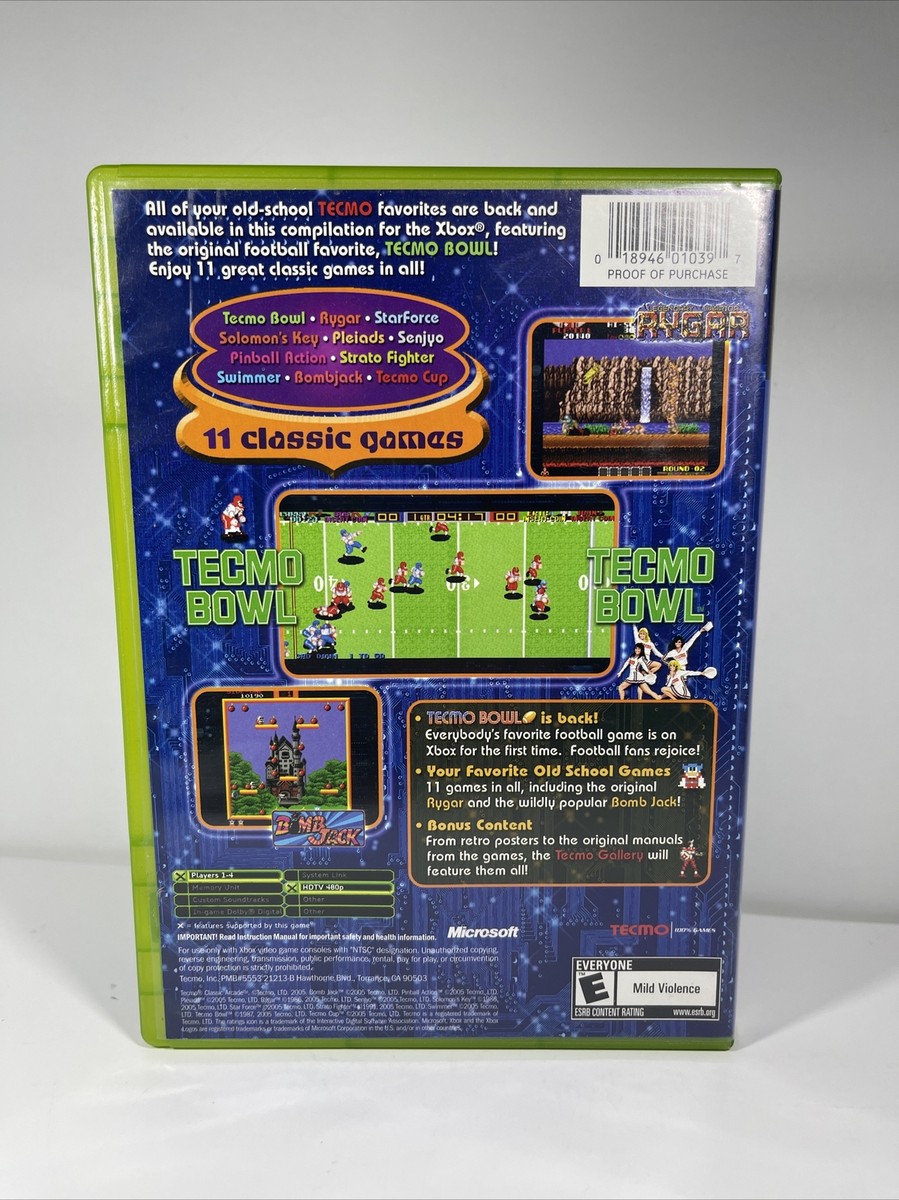Tecmo Classic Arcade (Microsoft Xbox, 2005) 18946010397| eBay