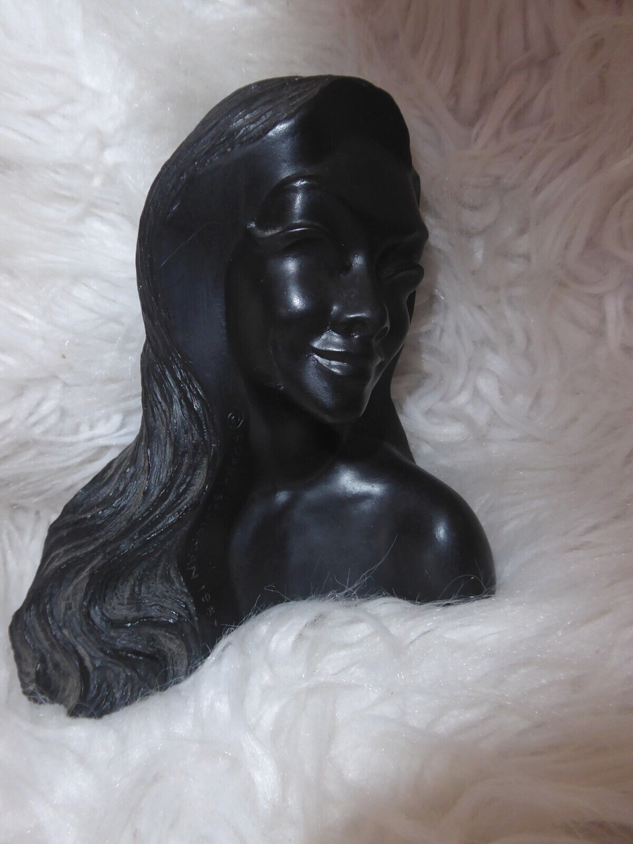 Vtg Frank Schirman 1967 Kanani Black Coral Hawaii Hand