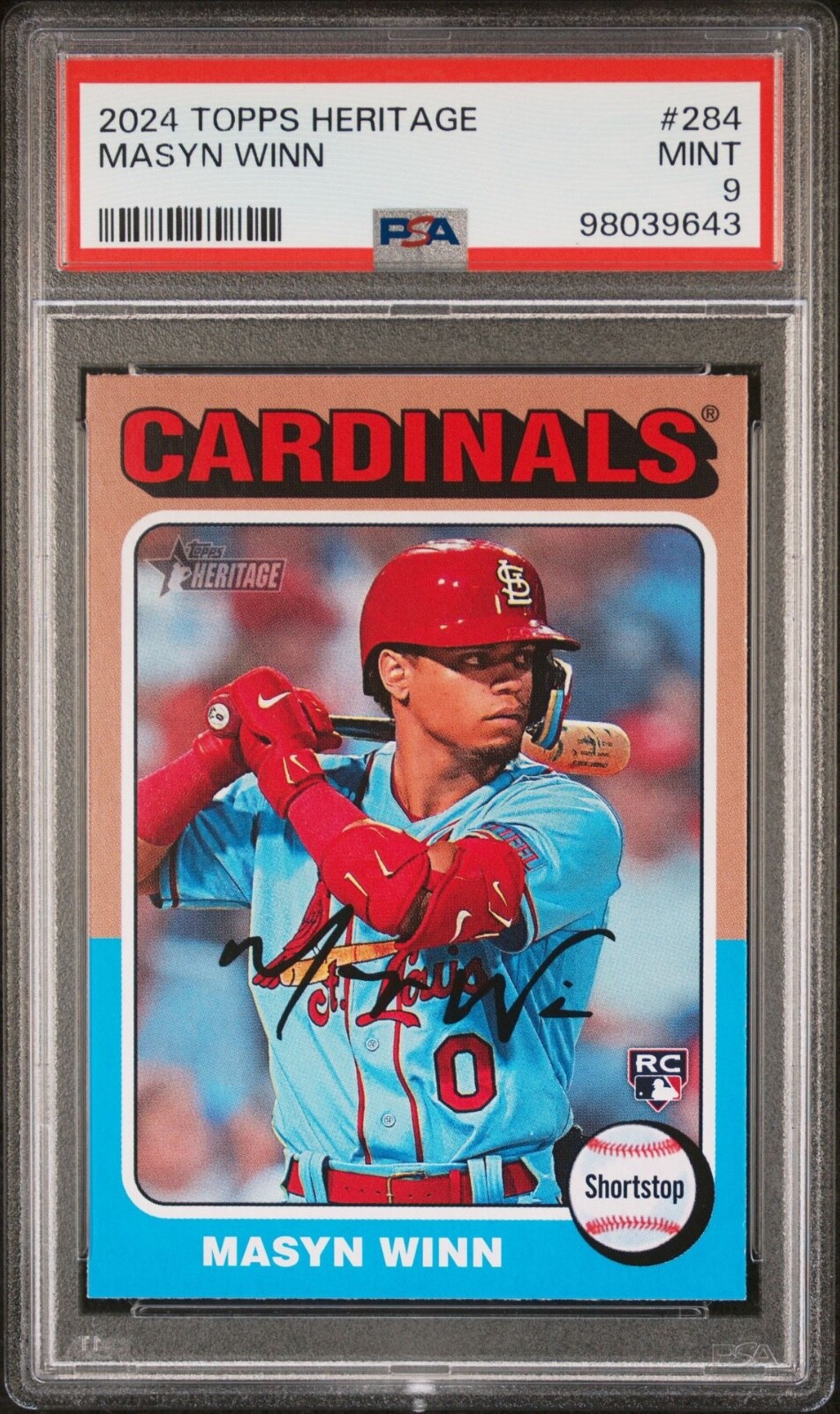 2024 TOPPS HERITAGE MASYN WINN #284 PSA 9 MINT!!