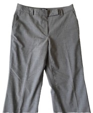 Lands' End Women's Traditional Fit Dress Pants Sz 10 Gray Flat Front