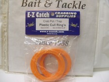 4 Pack E-Z Catch Orange Crab Pot & Crab Trap Cull Rings, USA Made Size 2-5/16"