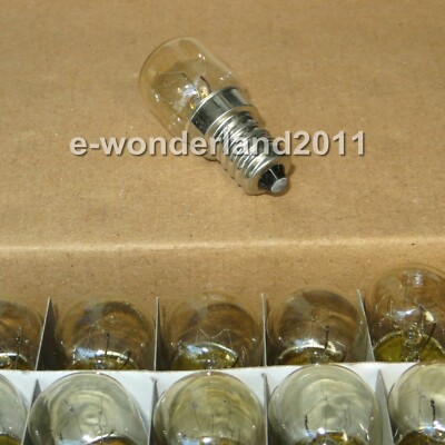 10Pcs E14 25W 220V~240V Oven Bulb Oven Lamp Heat Resistant Bulb Light 300'C S8