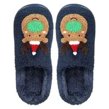 Family Pajamas Big Kid's Reindeer Closed Toe Slippers New Size 6 7