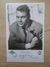 Harald Juhnke Autogramm signed 9x14 cm Postkarte s/w