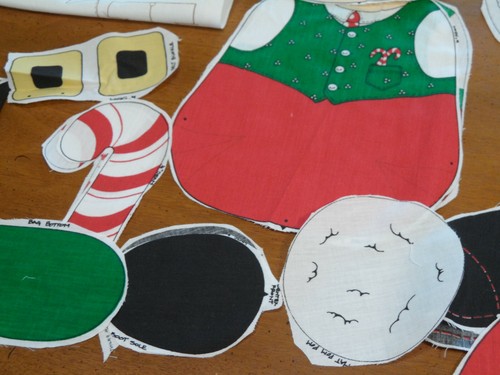 Santa Fabric Cut & Sew Plush Pattern Christams Presents Bag PRE-CUT - Picture 6 of 8