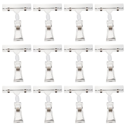 10 Pcs Labels Stand Signs Rotating Price Folder Holder Memorandum