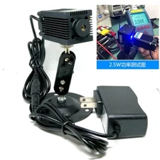 Focusable 450nm 2.5W Blue Dot Laser Module 12V Power Locator Holder