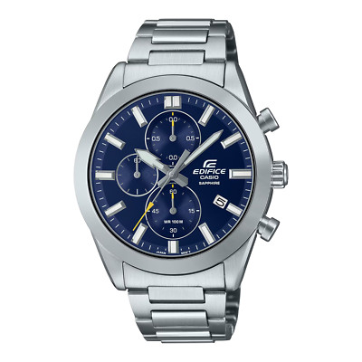 CASIO EDIFICE Herrenuhr Chronograph Saphirglas 10bar wasserdicht EFB-710D-2AVUEF