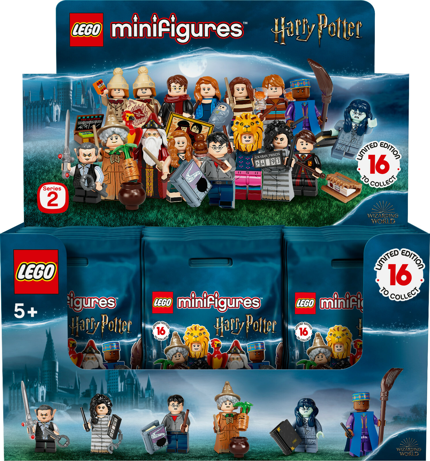 Lego Minifiguren 71028 Harry Potter Serie 2 # 13 Kingsley Shacklebolt Besen NEU - Bild 14