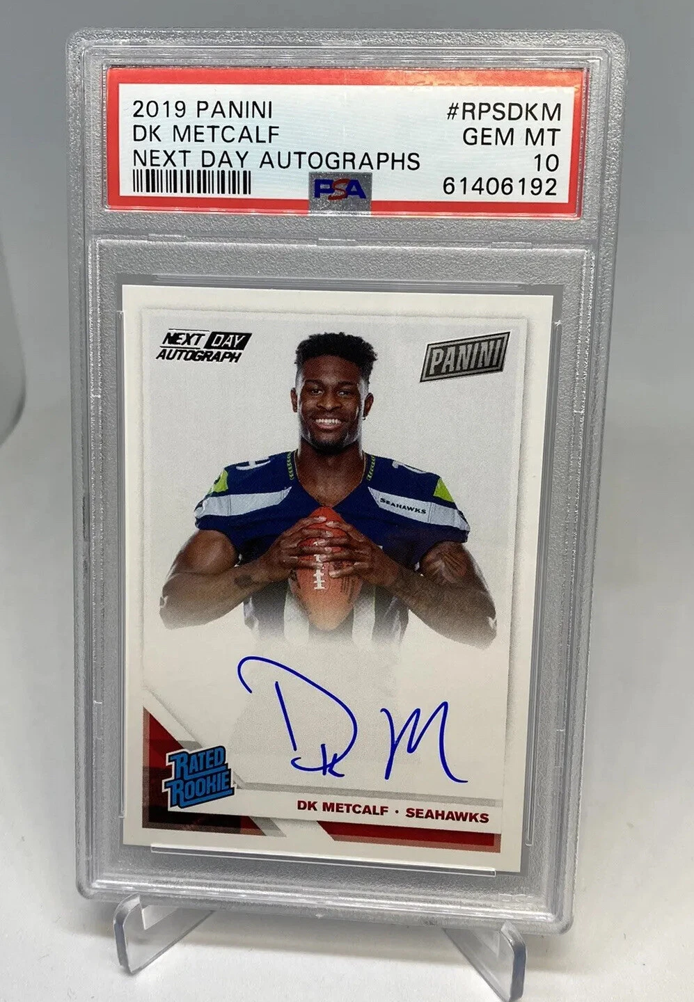 DK Metcalf Panini Next Day Autographs #RPSDKM Base