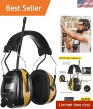 Digital AM/FM Radio Ear Muffs with 25dB NRR - Protect Your Hearing Elegantly