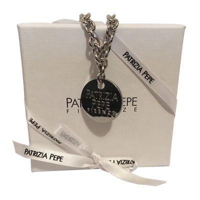 New Gift Boxed Patrizia Pepe Silver Chain Bracelet Stainless Steel