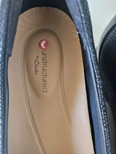 NEW - CLARKS UNSTRUCTURED - BLACK FLATS SZ 6.5 M - Picture 8 of 8