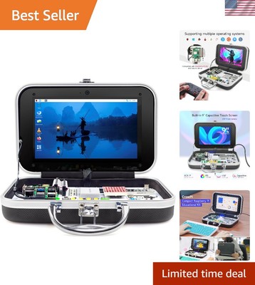 Advanced Raspberry Pi 5 8GB Kit with Integrated Sensors and 9-Inch Display