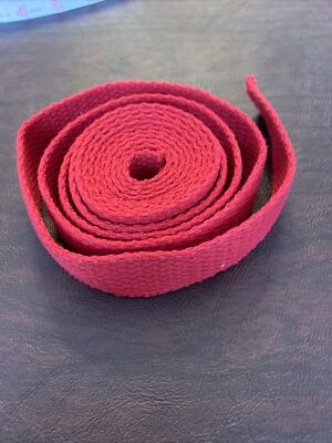 2 Yards 10  Red Cotton Webbing New 1  Wide