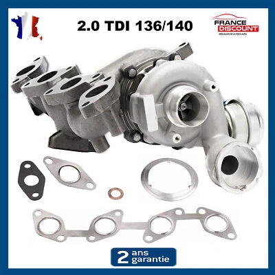 PARTSLINE Turbo NEUF pour VW GOLF 5 JETTA PASSAT B6 TOURAN 2.0 2.0L TDI 136 140 BKD AZV