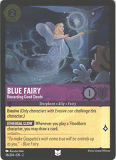 Disney Lorcana Rise of The Floodborn Cold Foil Blue Fairy 36/204